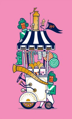 Wonka Candy Cart